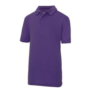 Just Cool Kids Big Boys Sports Polo Plain Shirt (Pack of 2) / Purple